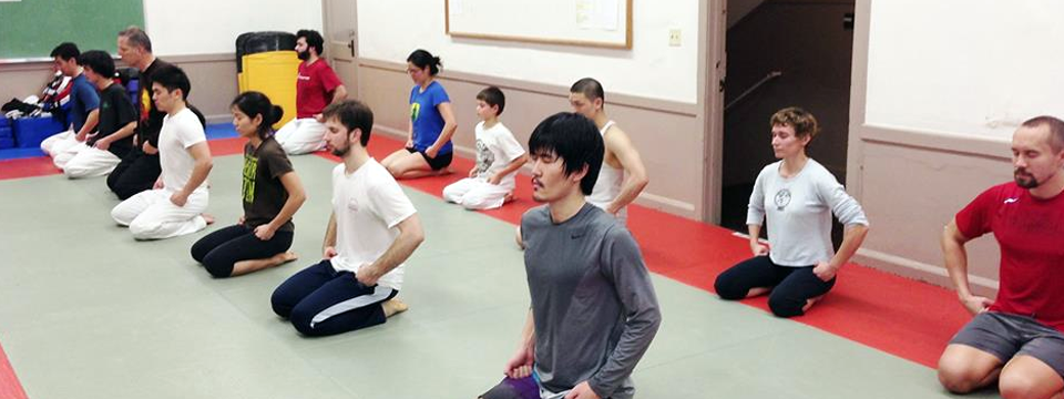 Fighters training in San Francisco dojo